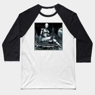 Robot Woman Metropolis Baseball T-Shirt